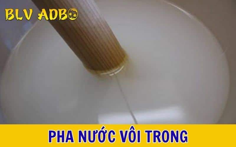 Cách pha nước vôi trong cho gà uống Cách pha nước vôi trong cho gà uống